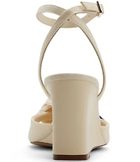 Ted Baker London Bridget Crochet Flower Ankle Wrap Wedge Sandals