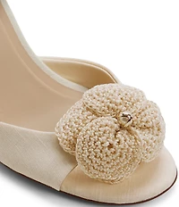 Ted Baker London Bridget Crochet Flower Ankle Wrap Wedge Sandals