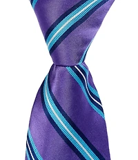 Ted Baker London Brokesley Satin Stripe 3 1/8#double; Silk Tie