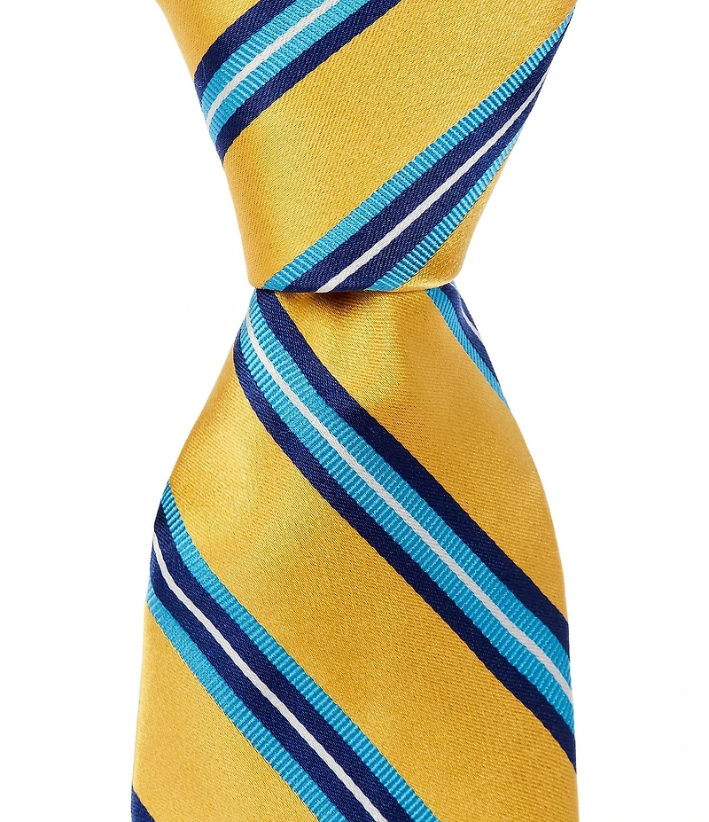 Ted Baker London Brokesley Satin Stripe 3 1/8#double; Silk Tie
