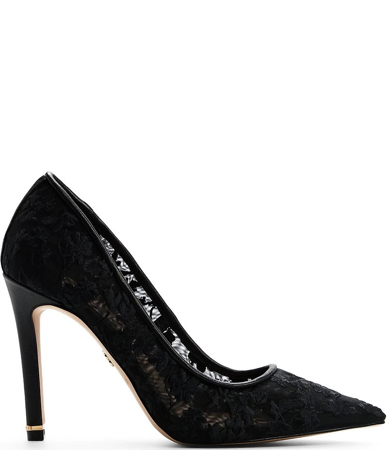 Ted Baker London Cara Icon Floral Mesh Stiletto Pumps