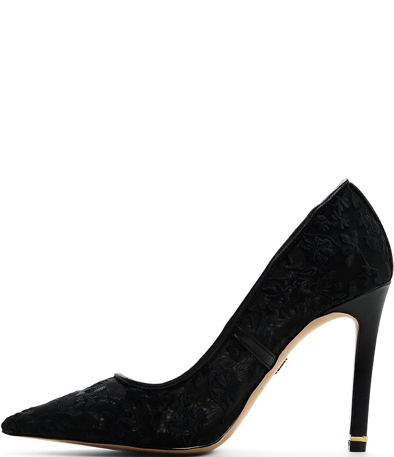 Ted Baker London Cara Icon Floral Mesh Stiletto Pumps