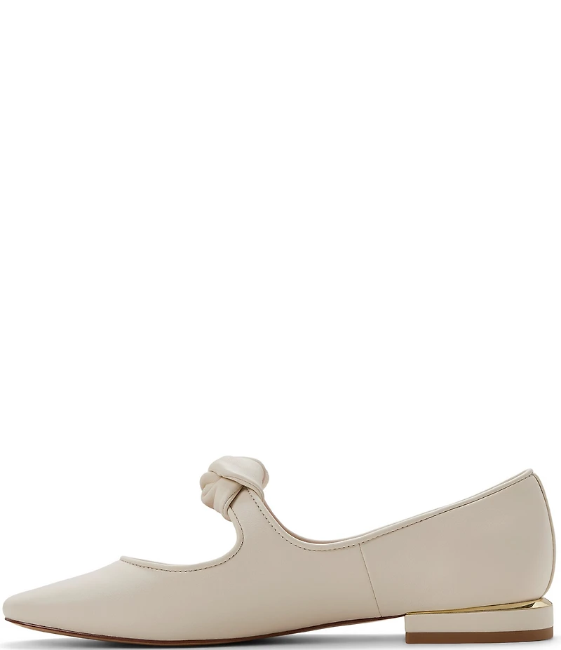 Ted Baker London Clara Leather Ballerina Bow Flats