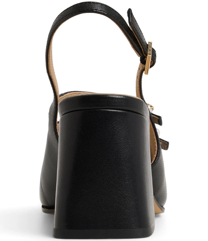 Ted Baker London Eleanor Leather Pearl Ornament Slingback Mary Jane Pumps