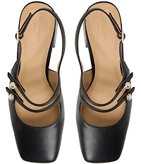 Ted Baker London Eleanor Leather Pearl Ornament Slingback Mary Jane Pumps