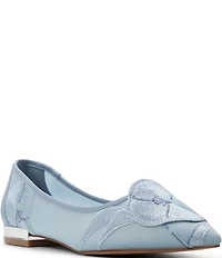 Ted Baker London Ella Mae Embroidered Mesh Ballet Flats