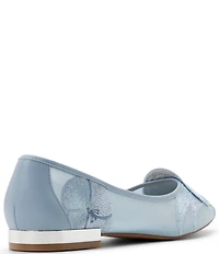 Ted Baker London Ella Mae Embroidered Mesh Ballet Flats