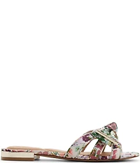 Ted Baker London Elsie Floral Print Bow Slide Sandals