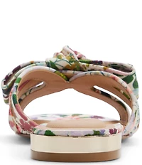 Ted Baker London Elsie Floral Print Bow Slide Sandals