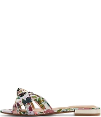 Ted Baker London Elsie Floral Print Bow Slide Sandals