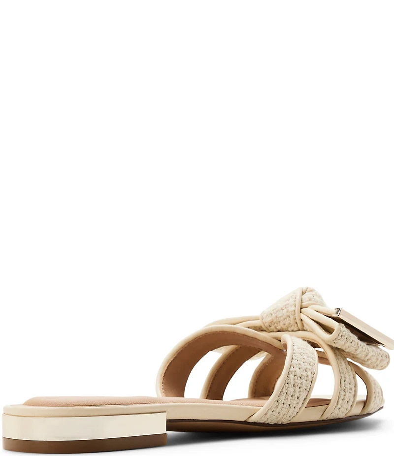 Ted Baker London Elsie Woven Fabric Bow Slide Sandals