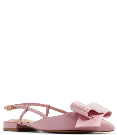 Ted Baker London Emma Bow Detail Leather Slingback Flats