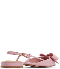 Ted Baker London Emma Bow Detail Leather Slingback Flats