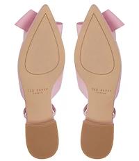 Ted Baker London Emma Bow Detail Leather Slingback Flats