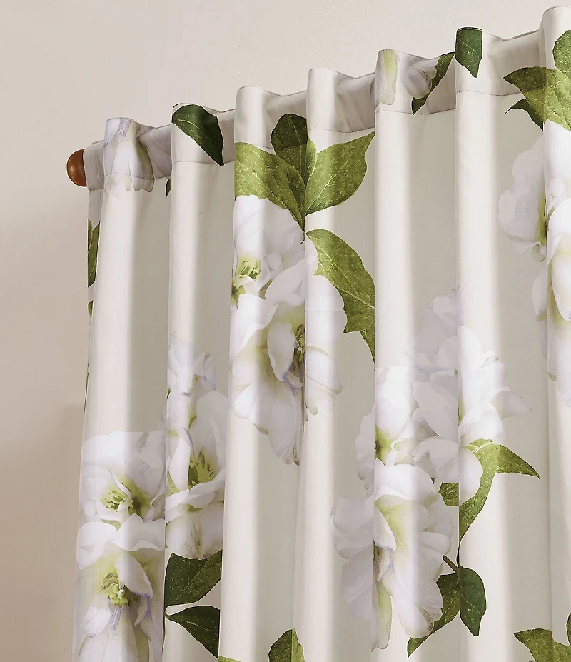Ted Baker London Gardenia Woven Backtab Lined Curtain Panel Pair, Set of 2