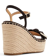 Ted Baker London Gia Canvas Bow Espadrille Wedge Sandals