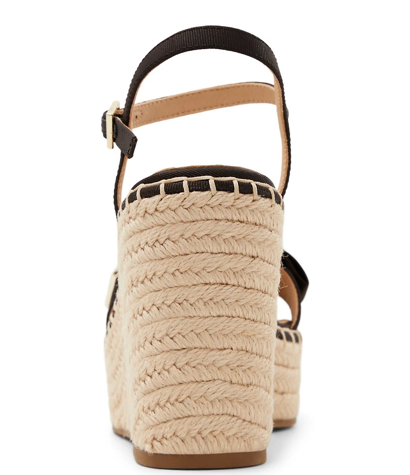 Ted Baker London Gia Canvas Bow Espadrille Wedge Sandals
