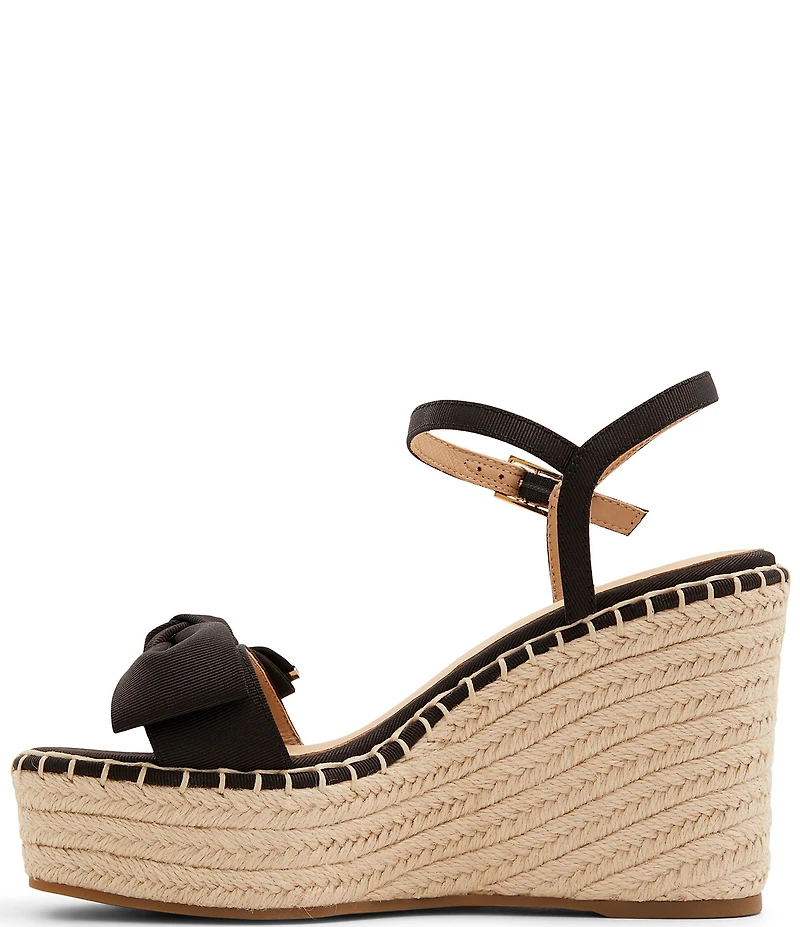 Ted Baker London Gia Canvas Bow Espadrille Wedge Sandals