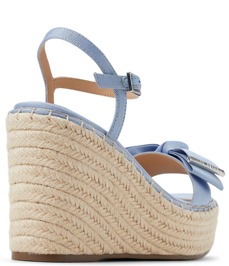 Ted Baker London Gia Canvas Bow Espadrille Wedge Sandals