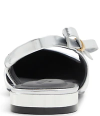 Ted Baker London Jane Bow Metallic Leather Slingback Flats