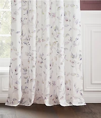 Ted Baker London Lilac Leaf Print Curtain Panel, Set of 2