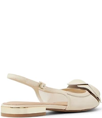 Ted Baker London Lili Rose Flower Ornament Pointed Toe Slingback Flats