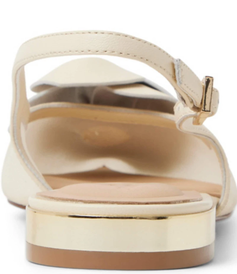 Ted Baker London Lili Rose Flower Ornament Pointed Toe Slingback Flats