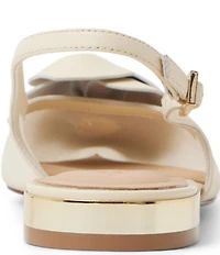 Ted Baker London Lili Rose Flower Ornament Pointed Toe Slingback Flats