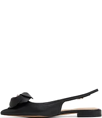 Ted Baker London Lili Rose Leather Flower Ornament Pointed Toe Slingback Flats