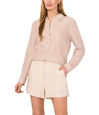 Ted Baker London Linen Blend Slub Hightwaisted Shorts