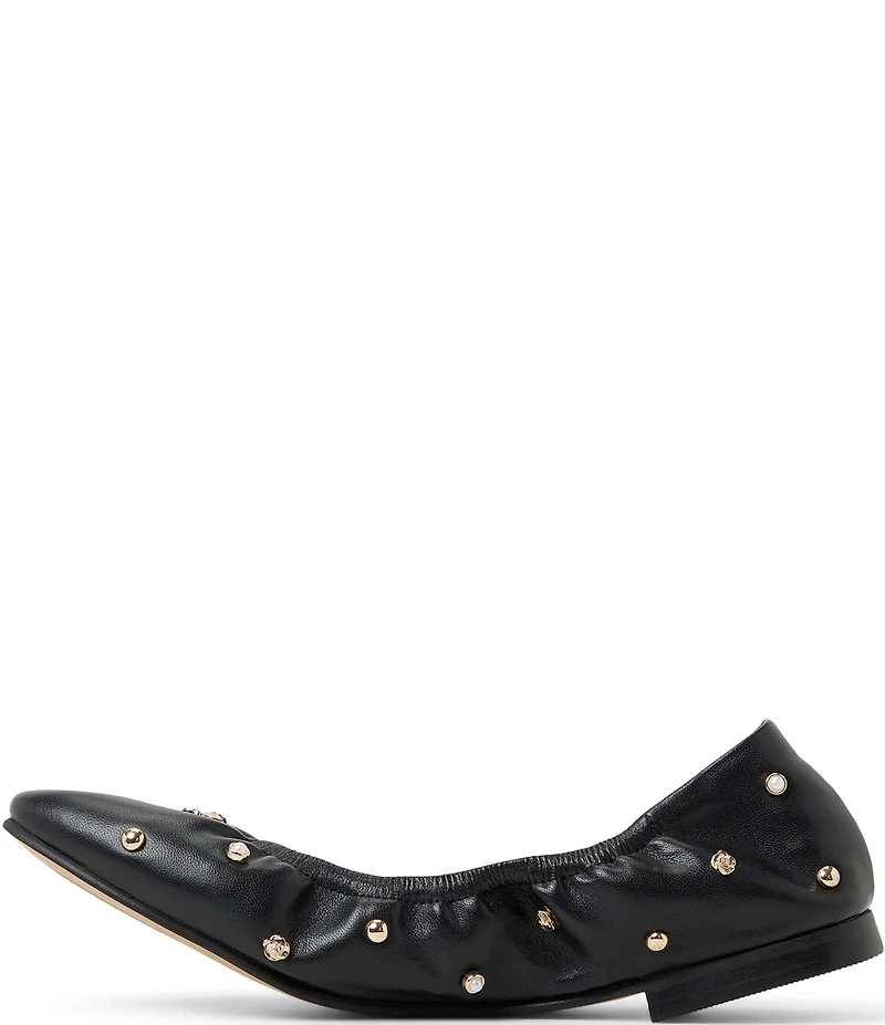 Ted Baker London Lottie Studded Leather Ballet Flats