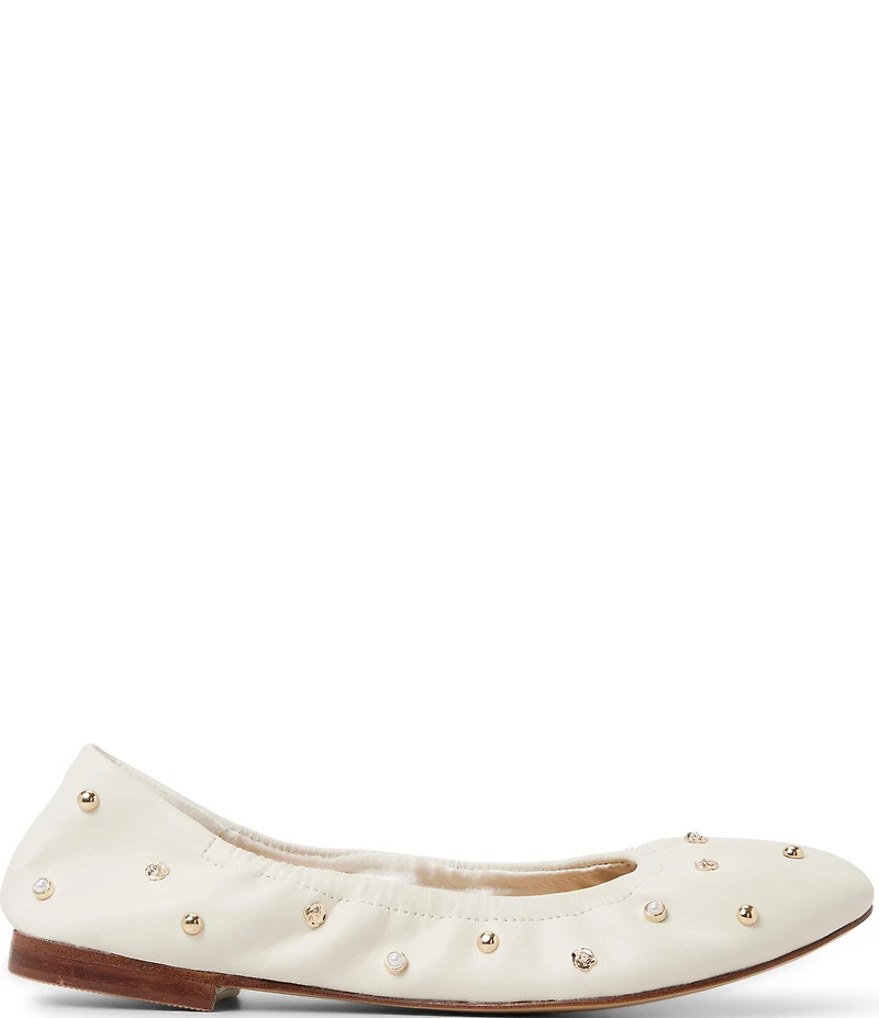 Ted Baker London Lottie Studded Leather Ballet Flats