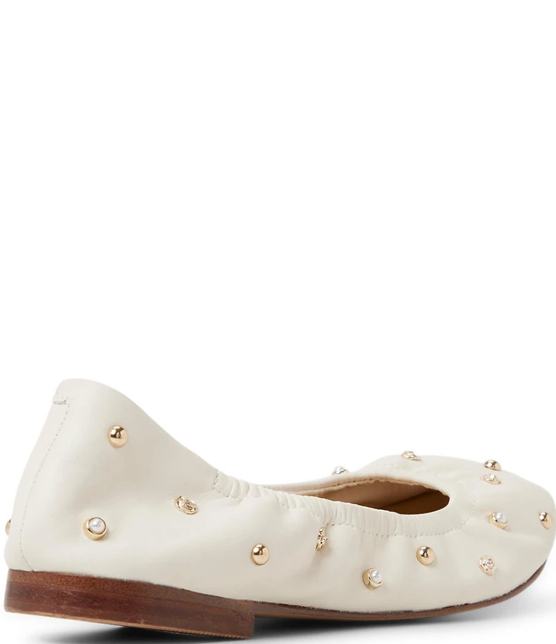 Ted Baker London Lottie Studded Leather Ballet Flats
