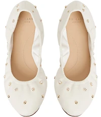Ted Baker London Lottie Studded Leather Ballet Flats