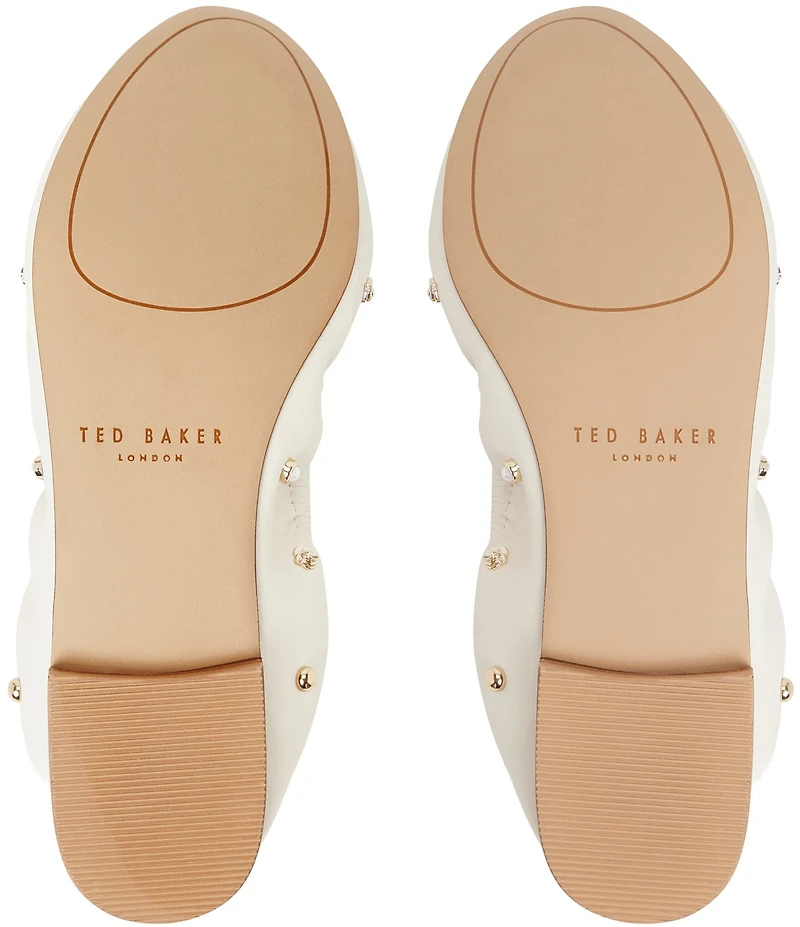Ted Baker London Lottie Studded Leather Ballet Flats