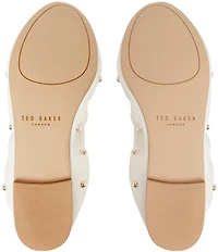 Ted Baker London Lottie Studded Leather Ballet Flats