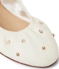 Ted Baker London Lottie Studded Leather Ballet Flats