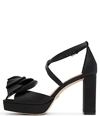 Ted Baker London Maddy Satin Rose Ornamented Dress Sandals