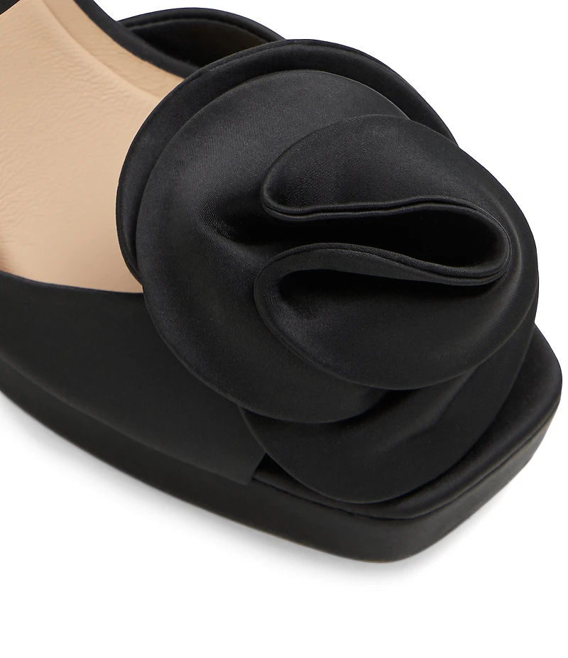 Ted Baker London Maddy Satin Rose Ornamented Dress Sandals