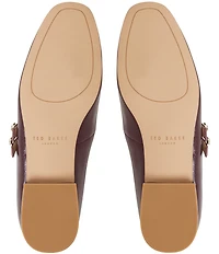 Ted Baker London Maryam Leather Floral Ornament Mary Jane Dress Flats