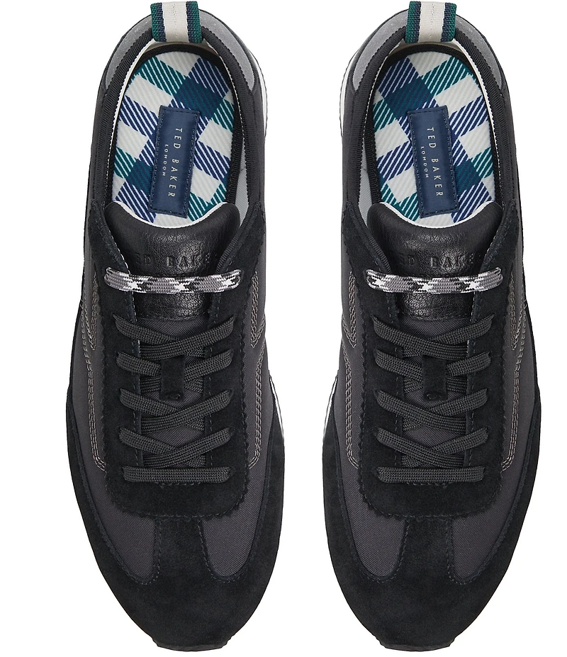 Ted Baker London Men's Becks Oxford Suede Leather Fabric Sneakers