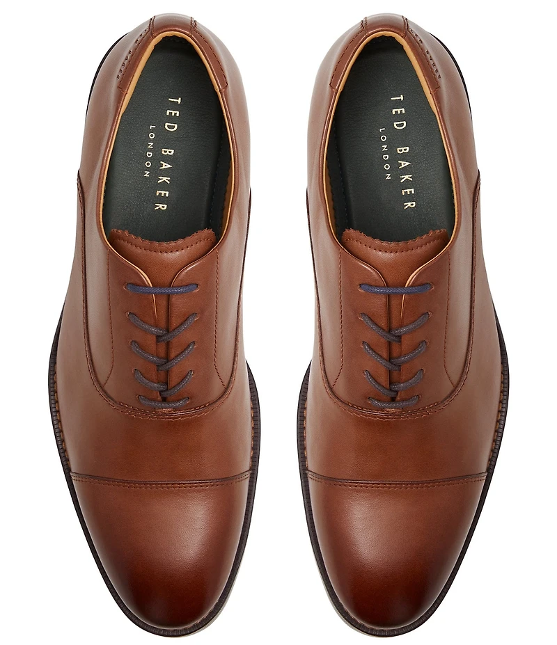 Ted Baker London Men's Cap Toe Leather Oxfords