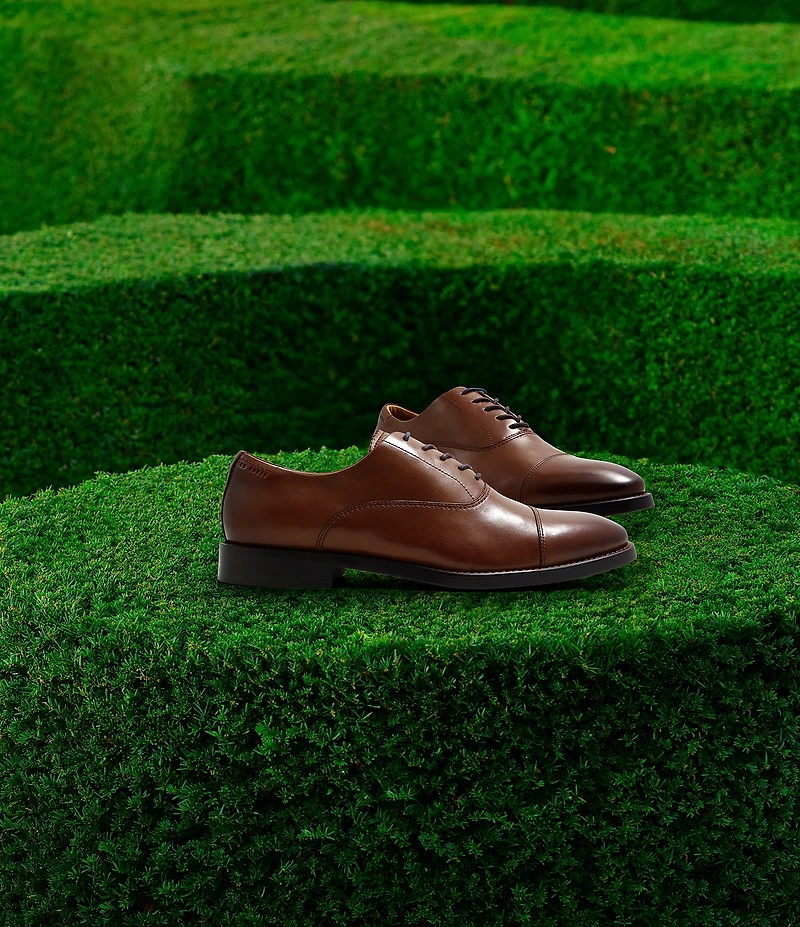 Ted Baker London Men's Cap Toe Leather Oxfords