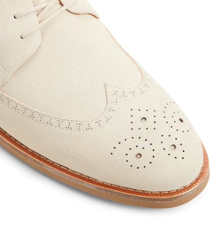 Ted Baker London Men's Hackney Suede Wingtip Brogue Detail Derby Oxfords