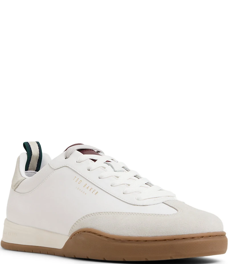 Ted Baker London Men's Kenwood Leather and Suede Trainer Sneakers