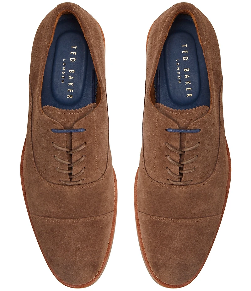 Ted Baker London Men's Oxford Suede Cap Toe Oxfords