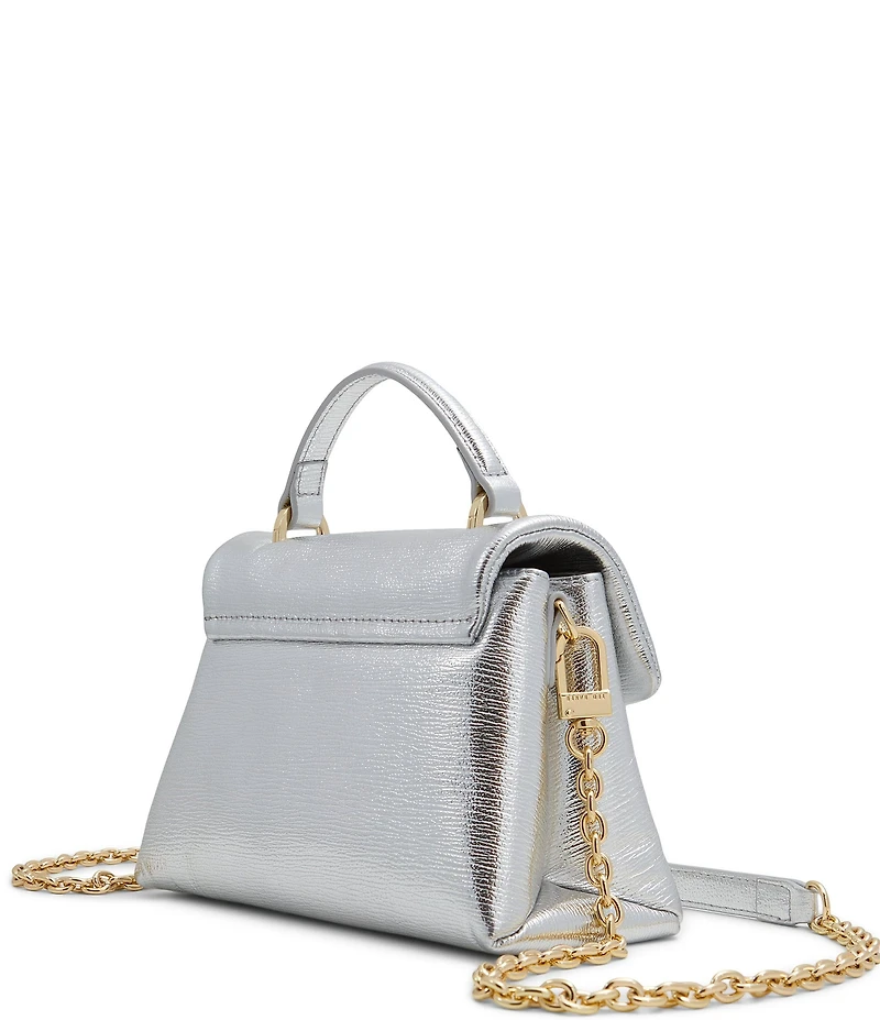 Ted Baker London Poppy Metallic Top Handle Padlock Satchel Bag