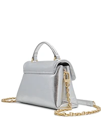 Ted Baker London Poppy Metallic Top Handle Padlock Satchel Bag