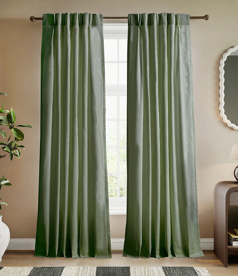 Ted Baker London Princess Pinch Pleated Lined Curtain Panel, Set of 2