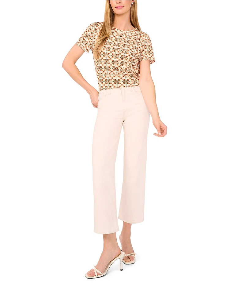 Ted Baker London Printed Jersey Crew Neck Short Sleeve Tee